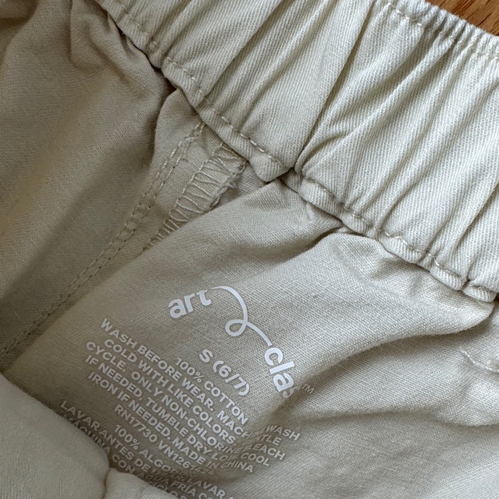 Art Class Cream Elastic Waist Pants - Picture 2 of 3